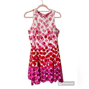 Maggy London Vintage Ombré Floral Dress M